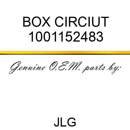 BOX CIRCIUT 1001152483