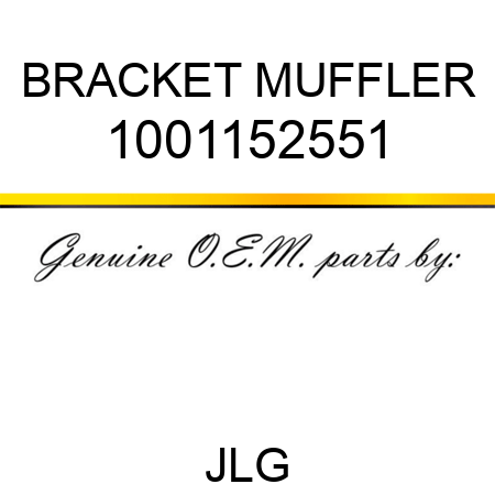 BRACKET MUFFLER 1001152551