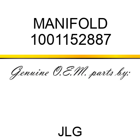 MANIFOLD 1001152887