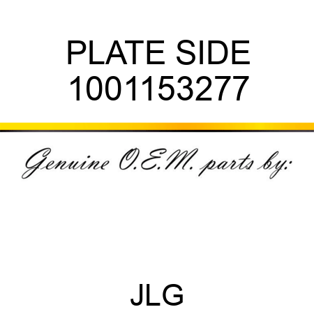 PLATE SIDE 1001153277