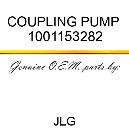 COUPLING PUMP  1001153282
