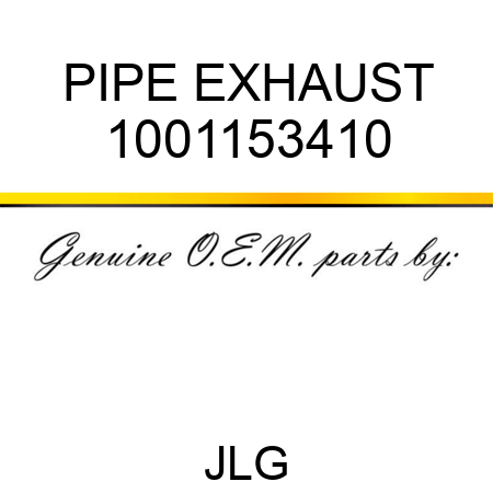 PIPE EXHAUST 1001153410