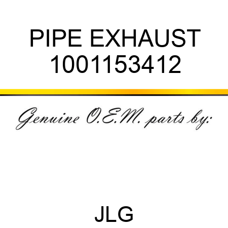 PIPE EXHAUST 1001153412