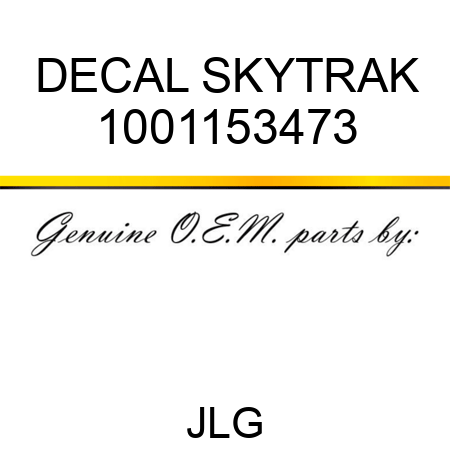 DECAL SKYTRAK 1001153473