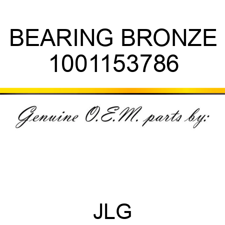 BEARING BRONZE 1001153786