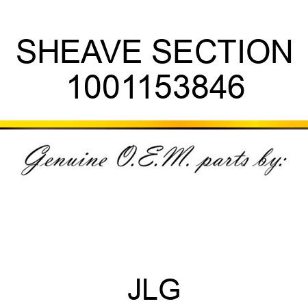 SHEAVE SECTION 1001153846