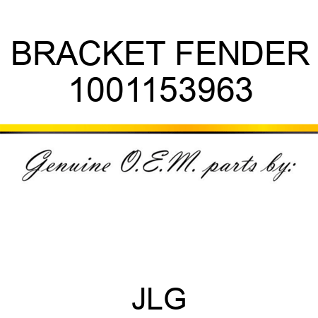 BRACKET FENDER 1001153963