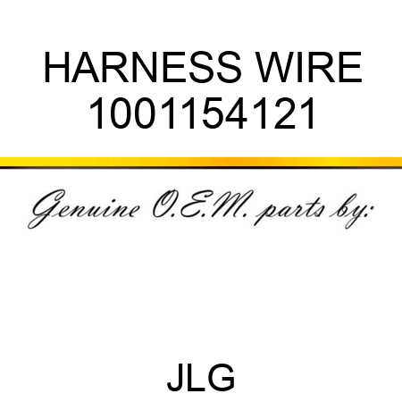 HARNESS WIRE 1001154121