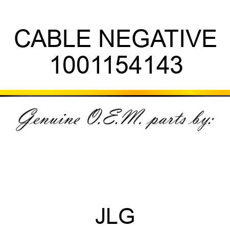 CABLE NEGATIVE 1001154143