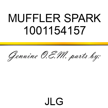 MUFFLER SPARK 1001154157