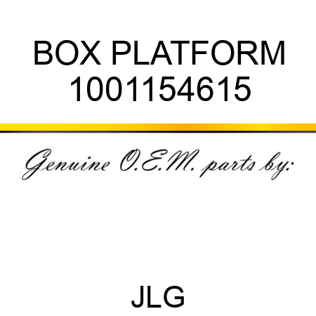 BOX PLATFORM 1001154615