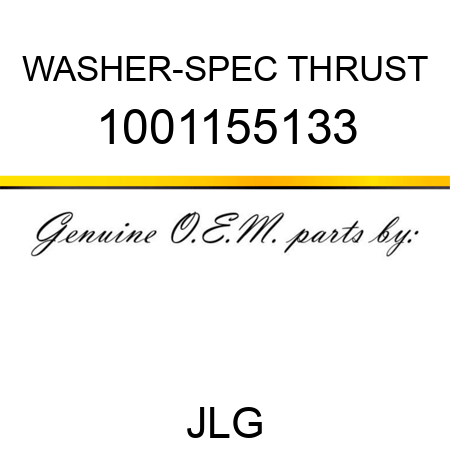 WASHER-SPEC THRUST 1001155133