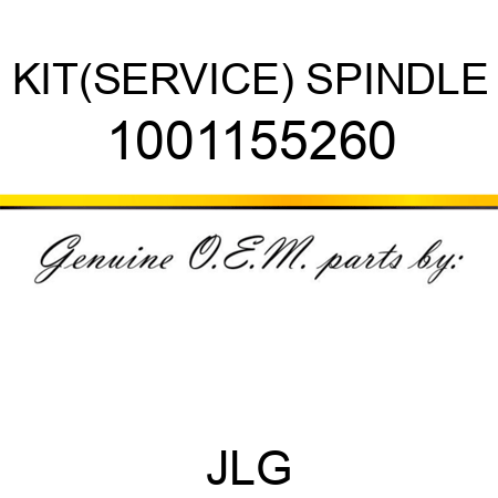 KIT(SERVICE) SPINDLE 1001155260