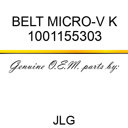 BELT MICRO-V K 1001155303