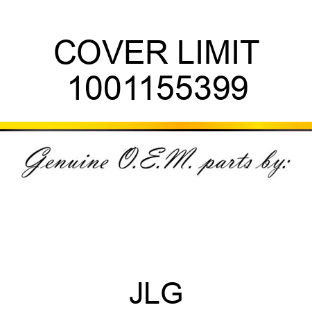 COVER LIMIT 1001155399