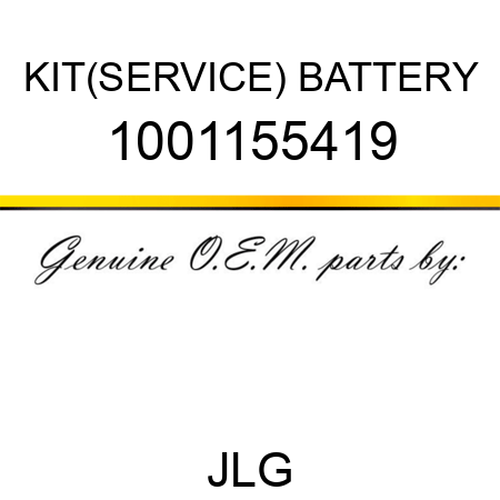 KIT(SERVICE) BATTERY 1001155419