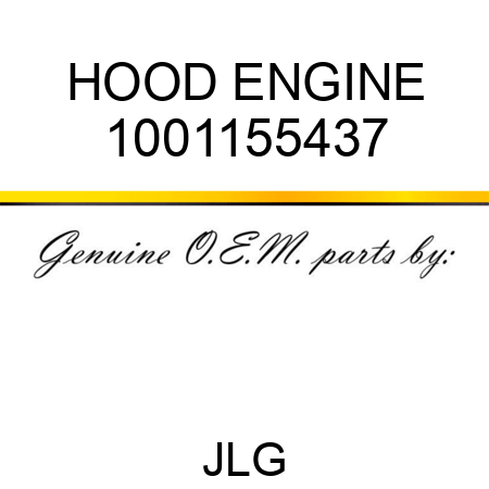 HOOD ENGINE 1001155437