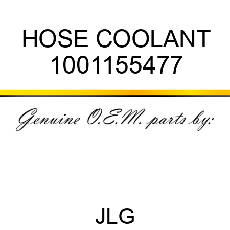 HOSE COOLANT 1001155477