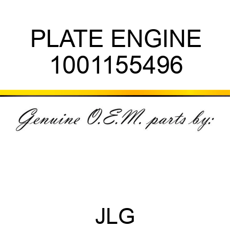PLATE ENGINE 1001155496
