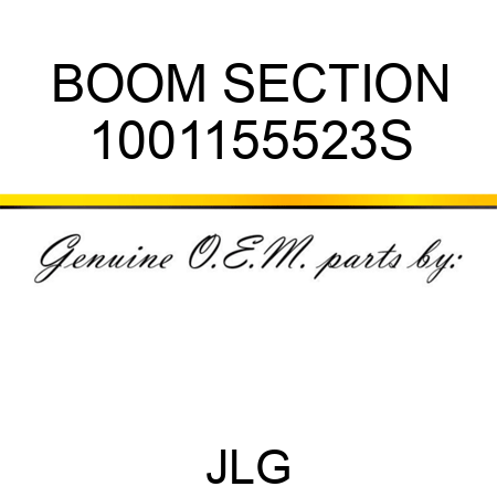 BOOM SECTION 1001155523S