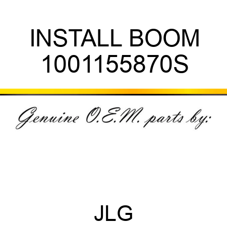 INSTALL BOOM 1001155870S
