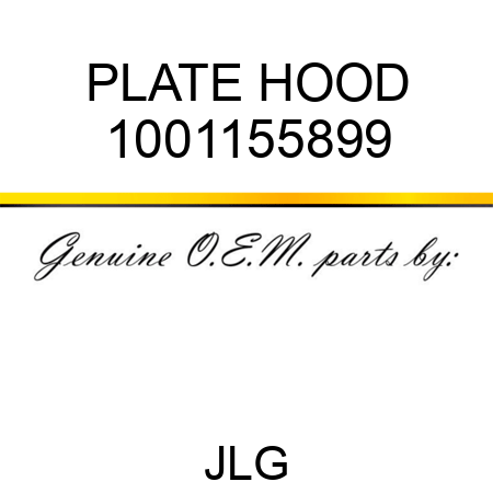 PLATE HOOD 1001155899
