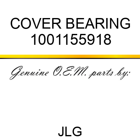 COVER BEARING 1001155918