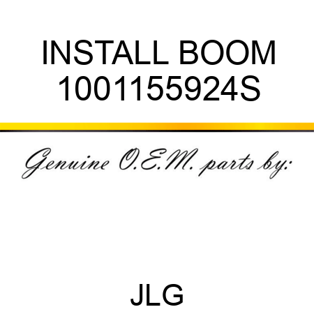 INSTALL BOOM 1001155924S