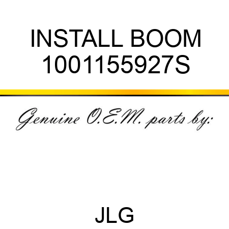 INSTALL BOOM 1001155927S