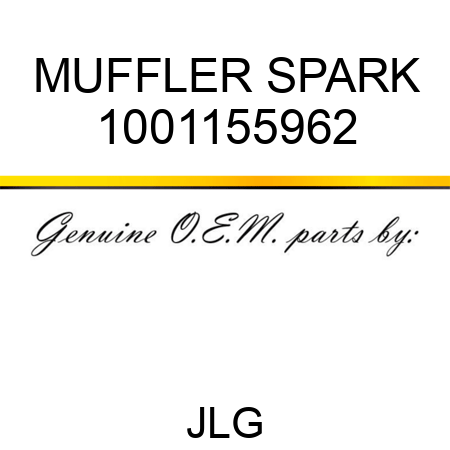 MUFFLER SPARK 1001155962