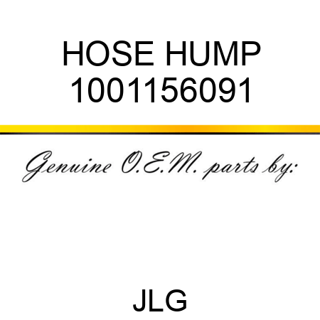 HOSE HUMP 1001156091