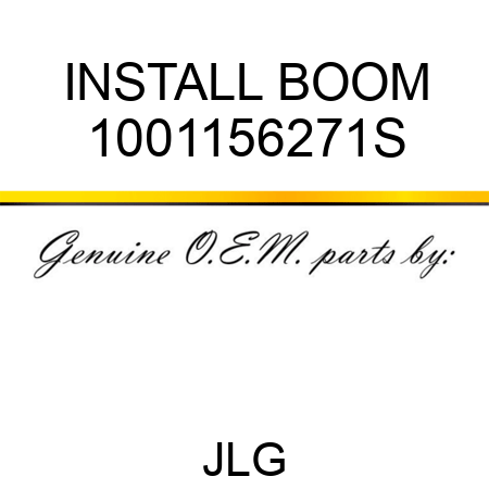 INSTALL BOOM 1001156271S