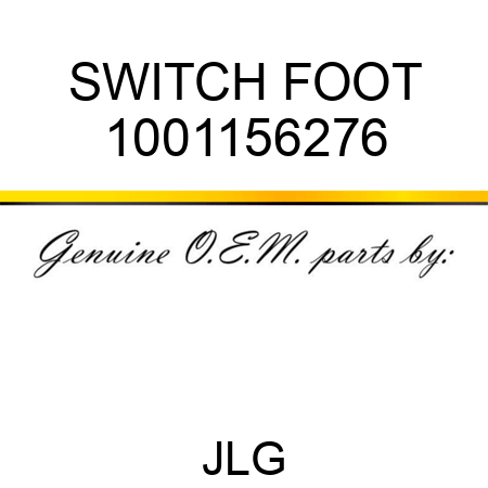 SWITCH FOOT 1001156276
