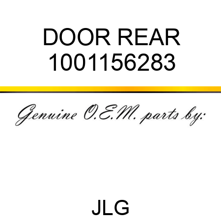 DOOR REAR 1001156283