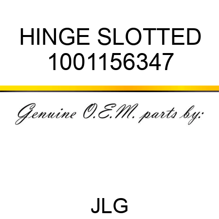 HINGE SLOTTED 1001156347