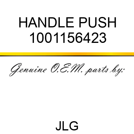 HANDLE PUSH 1001156423