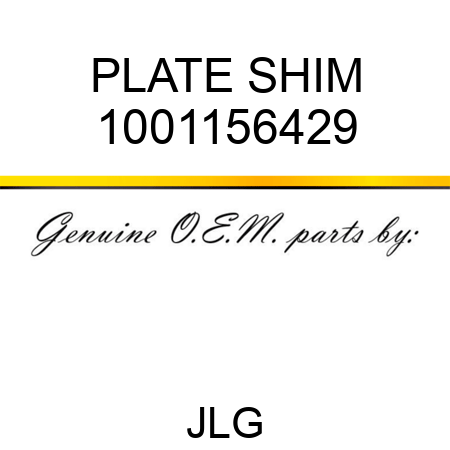 PLATE SHIM 1001156429