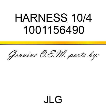 HARNESS 10/4 1001156490