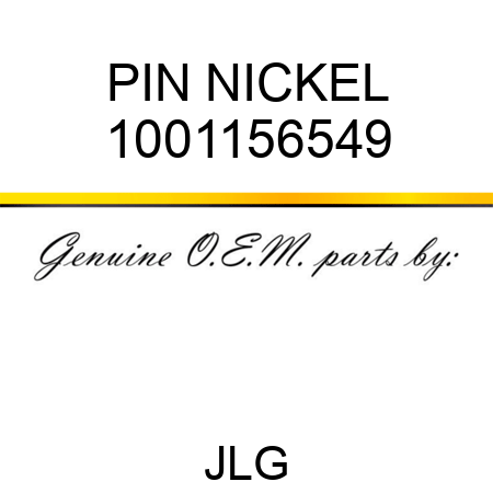 PIN NICKEL 1001156549