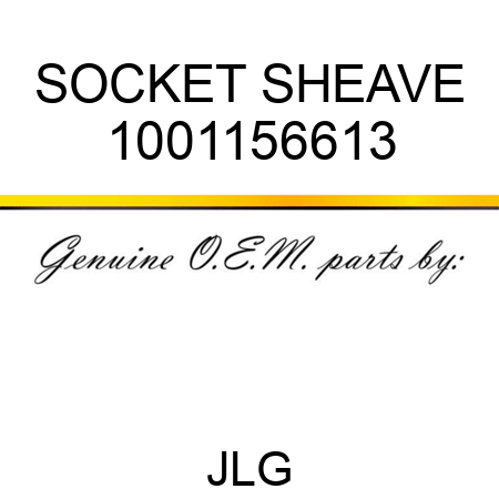 SOCKET SHEAVE 1001156613