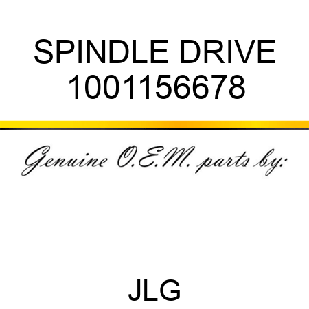 SPINDLE DRIVE 1001156678