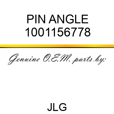 PIN ANGLE 1001156778