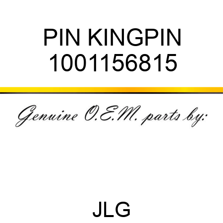 PIN KINGPIN 1001156815