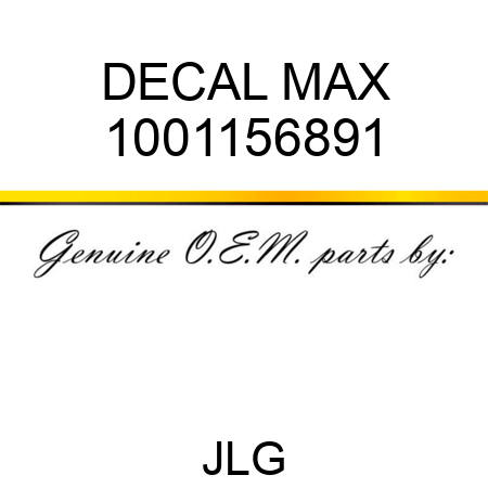 DECAL MAX 1001156891