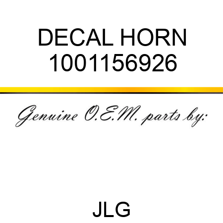 DECAL HORN 1001156926
