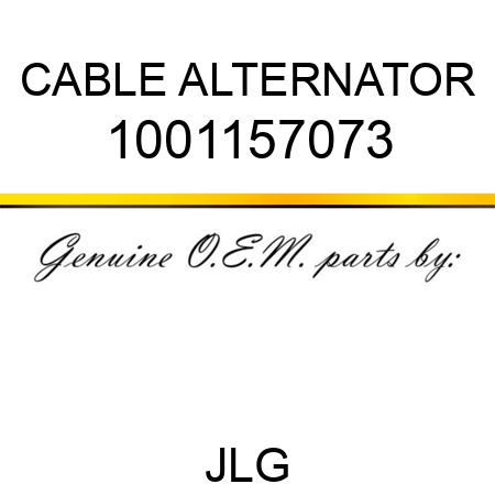 CABLE ALTERNATOR 1001157073