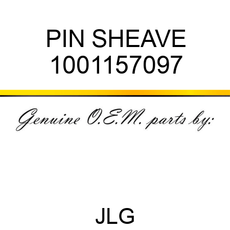 PIN SHEAVE 1001157097