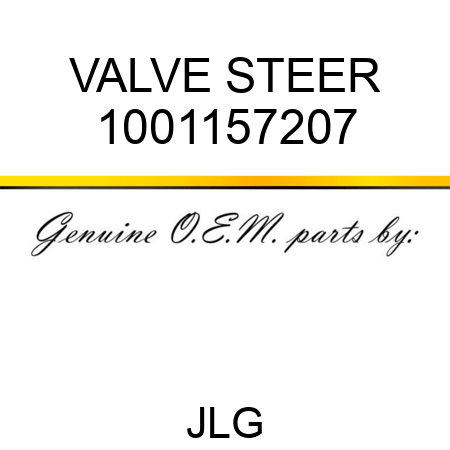 VALVE STEER 1001157207