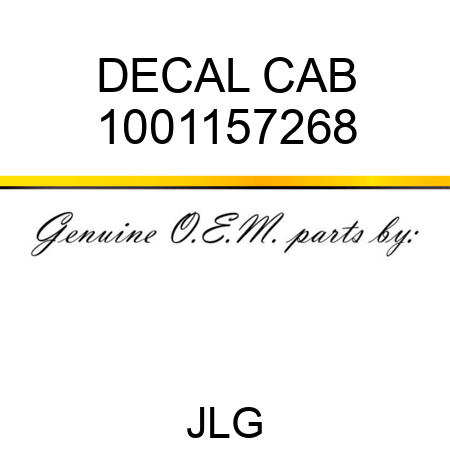 DECAL CAB 1001157268