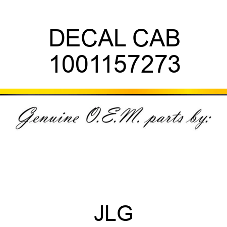 DECAL CAB 1001157273